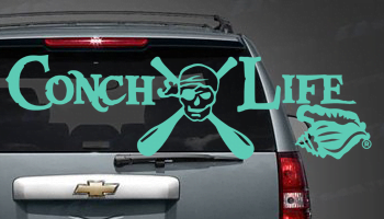 Brite Line Skull and Oars Aqua