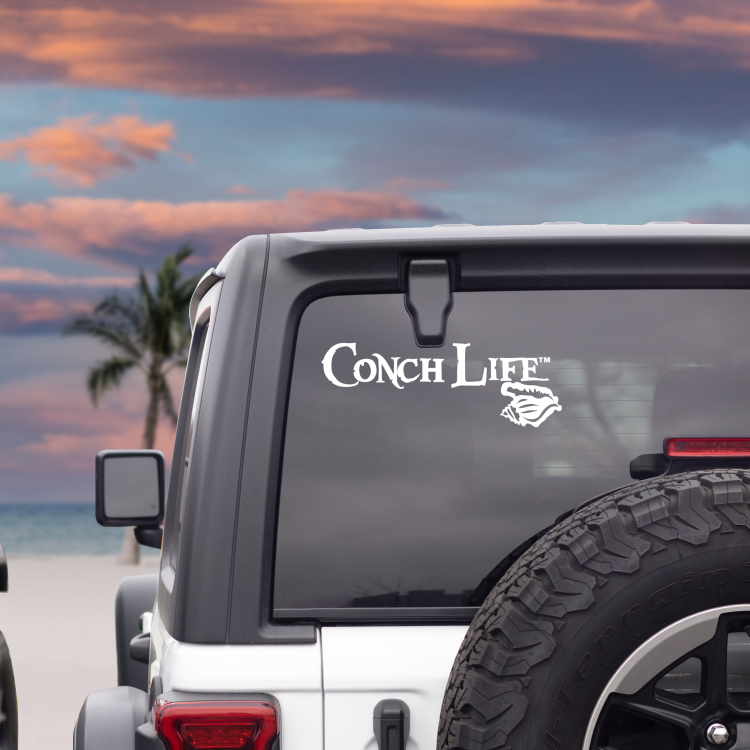 ConchLife™ Logo Vinyl Decal White