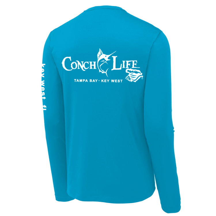 Sapphire UPF50 Dri-Fit Long Sleeve Marlin tampa bay, fl on Sleeve